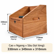 Khay Đĩa Than LP Gõ Đỏ